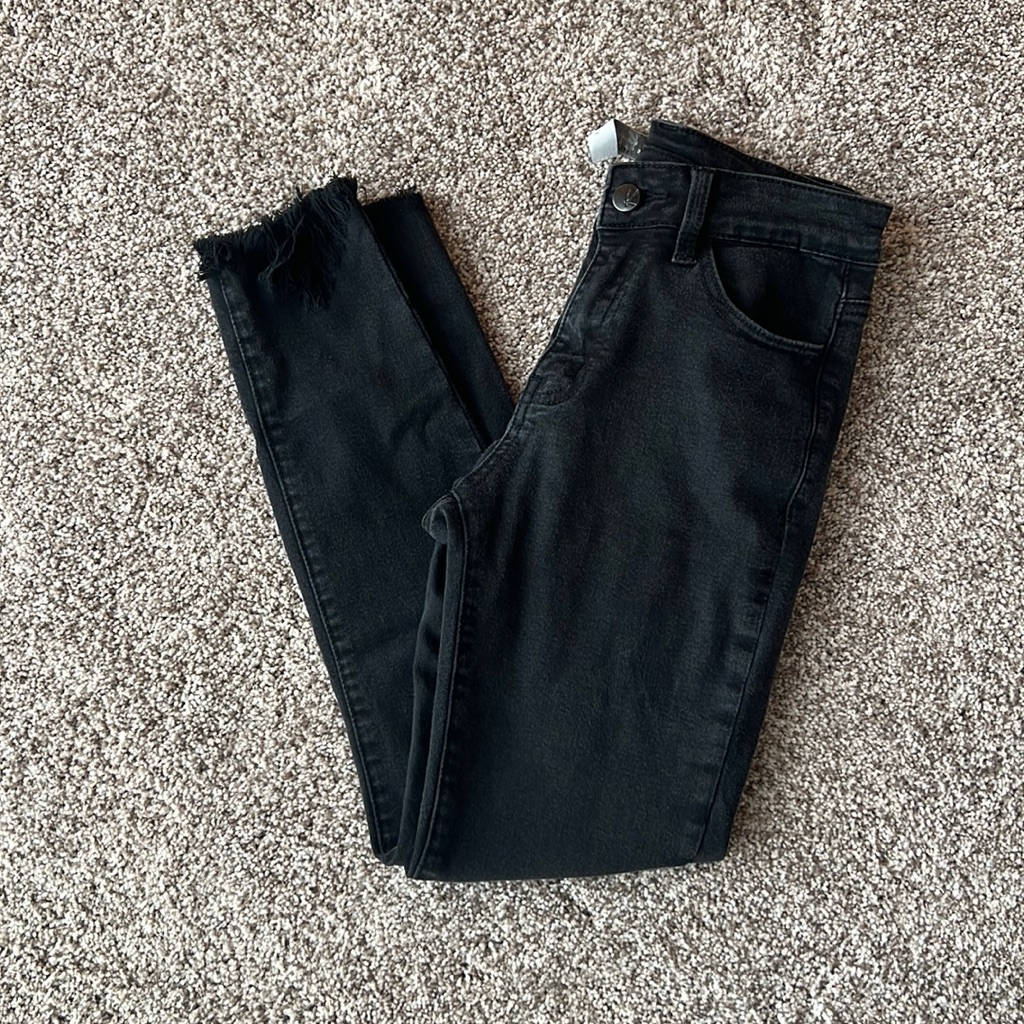 Kancan Signature Buckle Exclusive Black Jeans
